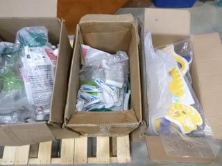 (3) Boxes of Unused Assorted Medical Supplies, Gauzes, Pads, Single Use Resuscitators (N-5-1)