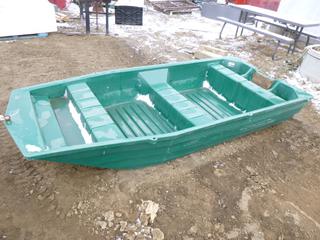 Alcon Plastics, 2 Adult Capacity Boat, 480 Lbs. Model 96A, 123 In. x 55 In. X 17.5 In. (Row 5)