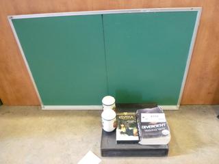 Misc. Household Items, Salt and Pepper Shakers, Chalk Board, VHS Movie and Novel, K Cup Holder (A1)