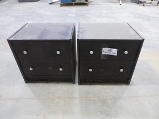 (2) 2-Drawer Cabinets, 20 In. x 20 In. x 16 In. (K-1-1)