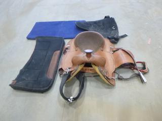 Circle P Saddles Western Style Saddle w/ Blanket Accessory (Y-2-1)