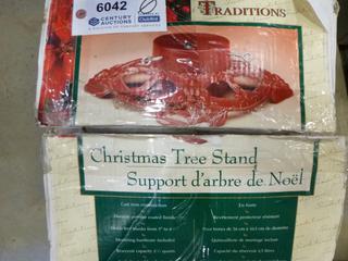 Cast Iron Christmas Tree Stand, Holds Trunks 3 In. to 6 1/2 In., Weighs 19 Lbs. (D2)