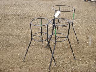 (3) Plant Stands - Various Sizes 
