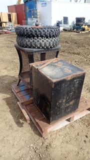 Frees Standing Fire Pit, c/w Mountable Tool Box (Row 5)