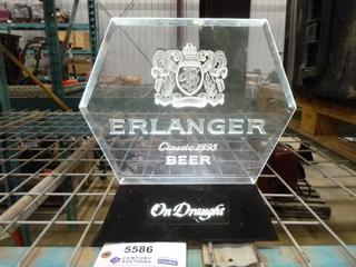 Erlanger Classic 1893 Beer Sign, Lights Up (Upstairs)