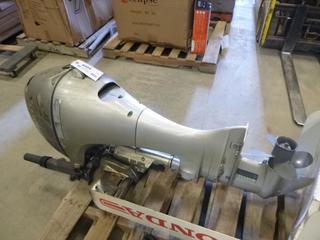  9.9 Honda Boat Motor, Four Stroke *Note: Smoke Damage* (V-2-2)