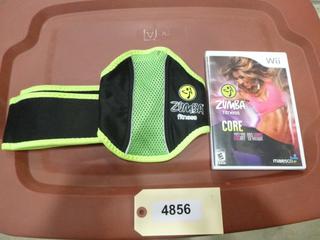 Wii Zumba Fitness Core Game "Party Your  Abs Off" and  Zumba Belt (A-2)