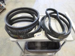 Qty of Assorted Snow Mobile Belts, Includes Bombardier, Polaris And Sport Line, Some Unused.(D-2)