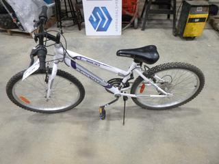 24 In. Super Cycle Womans 24 In. 18 Speed Pedal Bike *Note; PARTS Only - Issues w/ Rear Hub / Sprockets and Front Wheel Bent / Warped* (G-2)