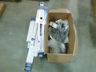 (4) 18 In. Grab Bars, (1) 32 In. Grab Bar, (2) 24 In. Grab Bars, (1) 12 In. Grab Bar, Qty of Assorted Items for Walkers, Handles Etc. (E BACK)
