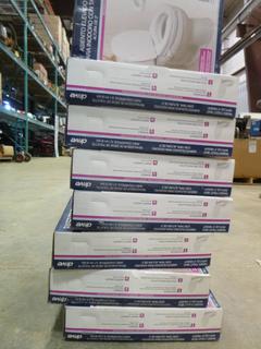 (8) 2 In. Raised Toilet Seat with Lid  (O-2-2)