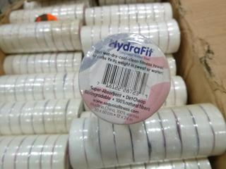 Qty of Hydra Fit Compressed, Super Absorbent, Biodegradable, Fitness Towels, 12 In. x 24 In. (O-2-2)