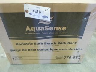 (1) Bariatric Bath Bench w/ Back (J-2-3)