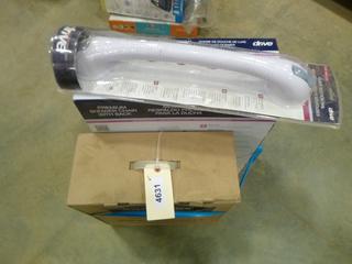 (1) Shower Chair w/ Back, (1) Raised Toilet Seat, (1) Quick Suction Rail, 19.5 In. (F1)
