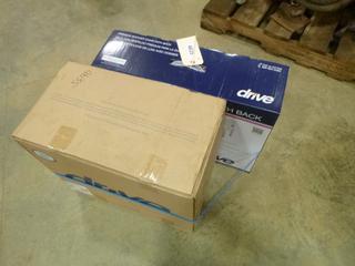 (1) Shower Chair w/ Back, (1) Plastic Transfer Bench (F1)