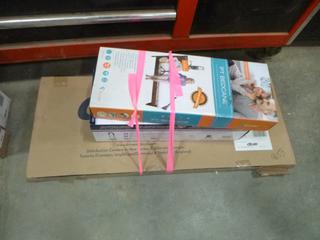 (1) Portable Bath Bench, (1) Bathtub Safety Rail, (1) PT Bed Cane, Fits 10 In. to 17 In. Mattress (F1) 