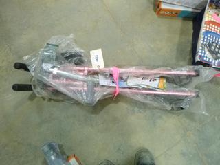 (1) EZ Fold-N-Go Walker, (1) Arm Grip Crutch, (1) Ice-O-Grip