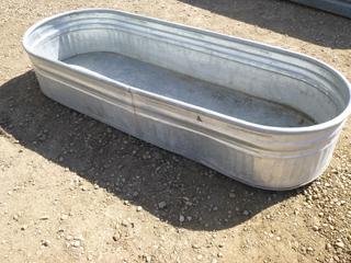 Behlen County Galvanized Cattle Trough, 70 In. x 26.5 In. x 12 In.