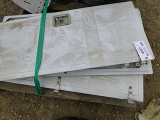 (4) Cabinet Doors, 38 In. x 17 In. (Row 3)