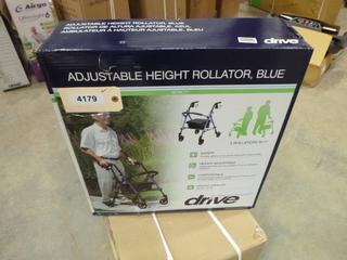 2-In-1 Adjustable Height Rollator Chair, Weight Capacity 300 lbs. (S-5-3)