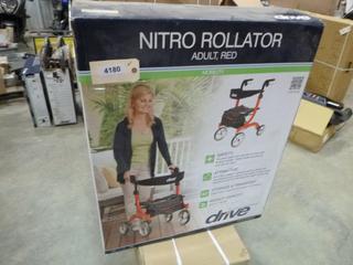 Nitro 2 In 1 Rollator Chair, STDMRTL10266, C/w Storage Case (S-5-3)