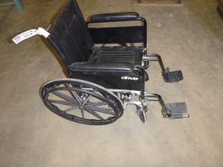 Drive HX5 9 JP Silver Sport II Wheelchair, C/w Foot Rests, Max Weight 113 KG / 250 Lbs (O-1-1)