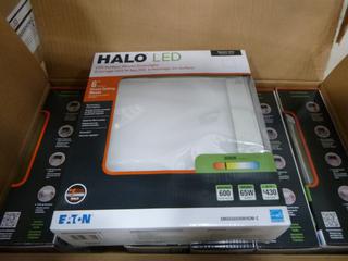 (6) Eaton Halo LED Light c/w 6 In. Direct Ceiling Mount, Brightness 600 Lumen Series, Lumens Light Output 790 (9.9 Watts) (S-2-2)