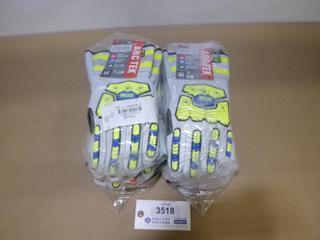 (12) Unused BDG Arc Tek Premium Work Gloves, Size Large (C2)