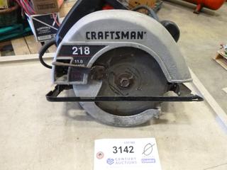 Craftsman 7 1/4 Skill Saw, Adjustable For Depth and Angles (D-2)