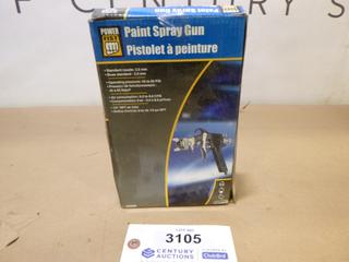 Unused Powerfist Paint Spray Gun c/w 2.0mm  Standard Nozzle, 45-60 PSI Operating Pressure, 1/4 In. NPT Air Inlet (C1)