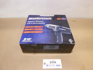 Unused Mastercraft 1/2 In. Impact Wrench c/w 120V, 7.5A, 900W, 240 Ft.-Lb Max Torque, 2100 RPM (C1)