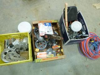 Qty or Misc. Items including Tools, Pulley Parts, HD Power Painter, Roller Bearings and More (K-5-3)