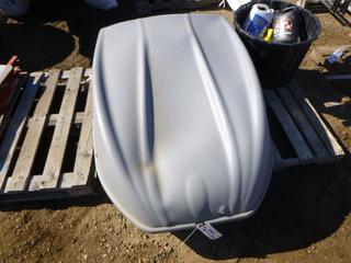 Sport Rack Roof Top Cargo Box, Model Explorer, 4 Ft. x 3 Ft., C/w Qty of Automotive Fluid, *Note: No Key* (Row 3)