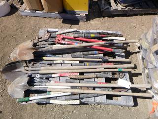 Qty of Assorted Shovels and Bolt Cutters