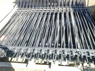 96 Ft. Total Length of 5 Ft. High Ornamental Panels w/ Curved Security Top  (East Fence)