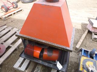 Steel Fire Place w/ Assorted Stove Pipe (NORTH FENCE)