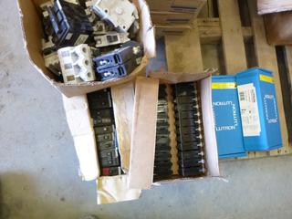 Lutron Radio  RA2 w/ (3) Box Misc. Breakers (K-2-2)