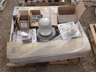 Qty of Light Bulbs, Switches, Light Enclosures, Light Coverings and Misc. Supplies (NORTH FENCE)