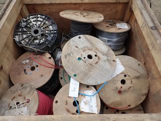 Qty of Assorted Spools of Wires  (East Fence)