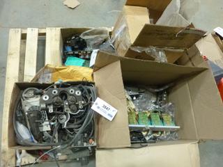 Qty of Assorted Mother Boards, Wires, Nuts, Bolts, Fasteners, Switches and More (Row 2)