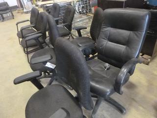 (4) Office Chairs *Note: One Chair Missing Wheels*