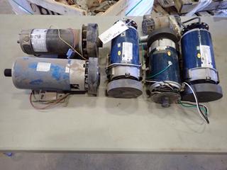 Qty of Assorted of JinTan D/C Electric Motors, Part ZYT42/34.  150V  *Note Working Condition Unknown* (Row 1)