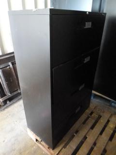 Global 4 Drawer Filing Cabinet, 36 In. x 54 In. x 18 In. *Note: No Key*