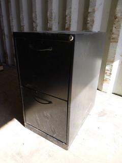 2 Drawer Filing Cabinet, 15 In. x 27 In. x 23 In. *Note: No Key*