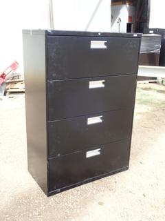 (4) Drawer Metal Filing Cabinet, 36 In. 53 In. x 19 In. * Note: No Key*