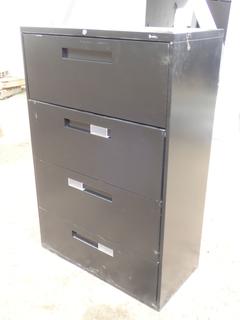 (4) Drawer Metal Filing Cabinet, 36 In. 53 In. x 19 In. * Note: No Key*
