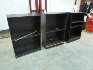 (3) Book Shelves w/ Adjustable Shelves, 32 In. x 46 1/2 In. x 14 In. (TOOL CRIB)