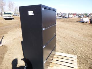 4 Drawer Filing Cabinet, 36 in. x 40 1/2 In. x 18 In. * Note: No Key*