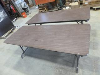 (2) Tables w/ Folding Legs, 30 In. x 60 In. x 27 In.
