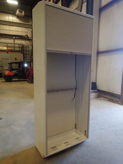 Steel Medical Cabinet w/ Plastic Curtin Door